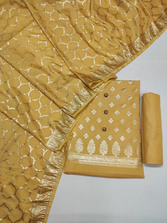 Banarasi lorex Cotton silk suit uploaded by business on 9/26/2021