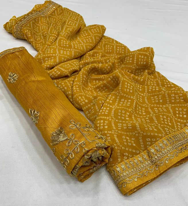 Geogette saree uploaded by business on 9/26/2021