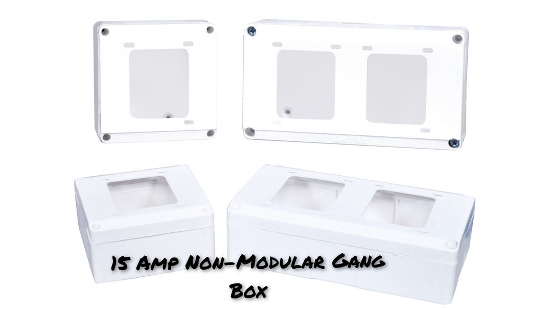 15 Amp 1/2 Way Electrical Non Modular Gang Box Switch Box Switch Mounting Box Switch Fitting Box uploaded by Pradipta's on 9/26/2021