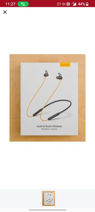 Realme wireless neck band uploaded by business on 9/26/2021