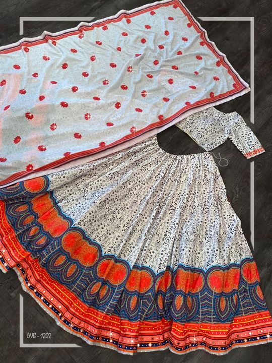 Lehenga 🥰 choli Navaratri sale  uploaded by Krishivfashiontrends on 9/26/2021