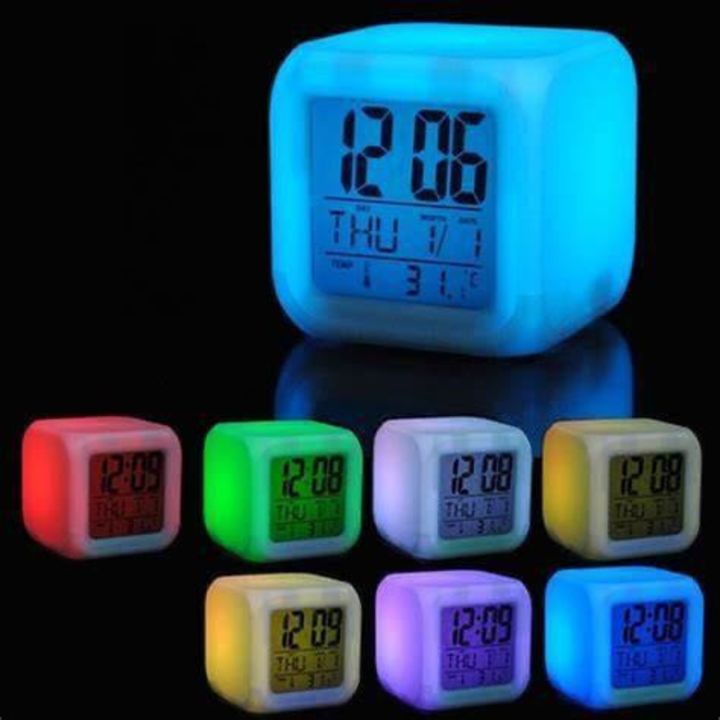 Colour changing clock uploaded by business on 9/26/2021