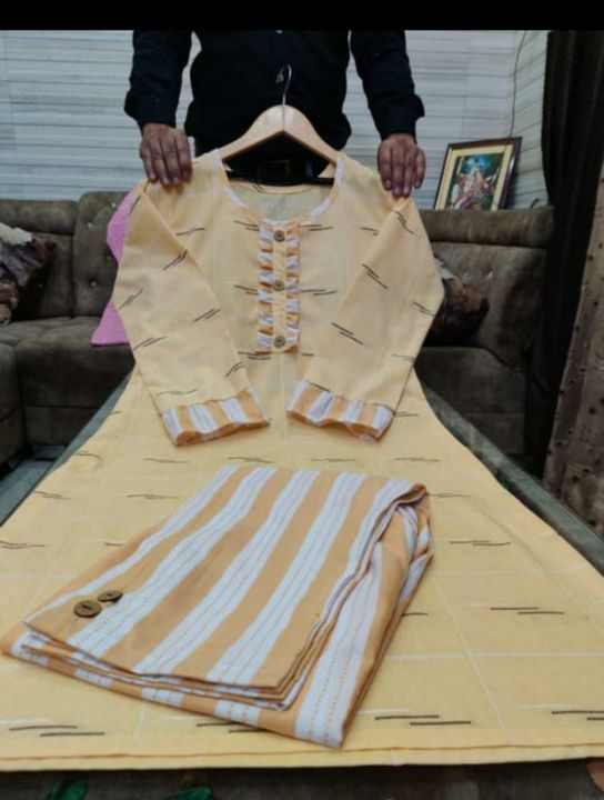 ✨🌟💁‍♀️👸👸💁‍♀️🤷‍♀️🧖‍♀️
👸🧖‍♀️🤷‍♀️💁‍♀️🥰  
*Kurti trouser set*

 Beautiful Women
  KHADI COTT uploaded by business on 9/27/2021