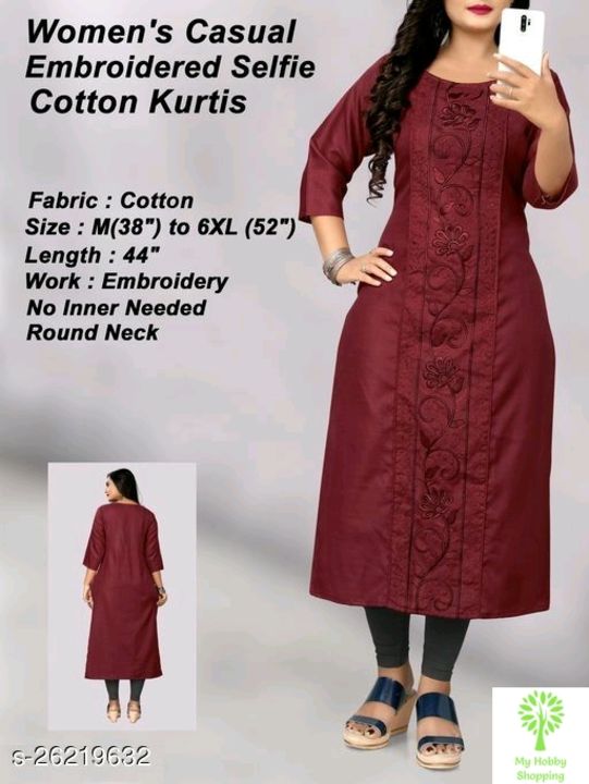 Cotton kurtie uploaded by business on 9/27/2021