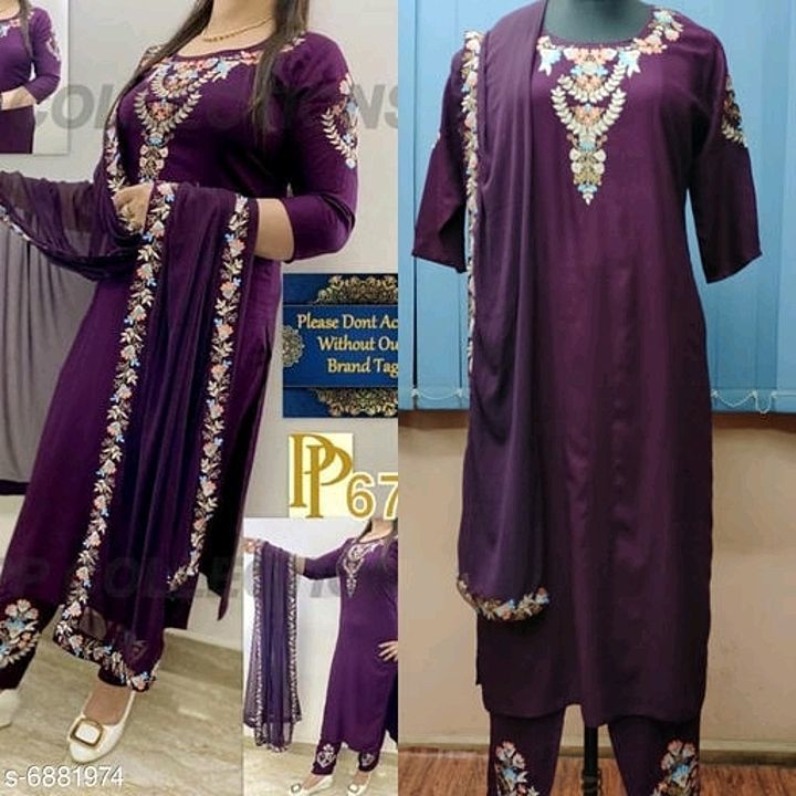 Post image Fancy suit one bottom ,one top with kne dupatta
Any enquiry  msg me
7986027125