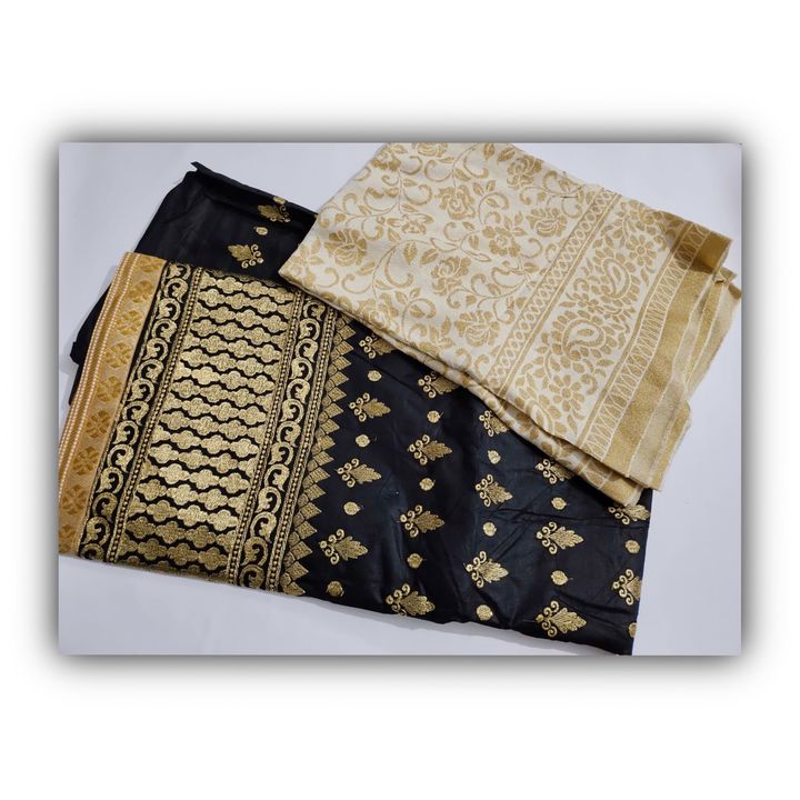 Pure cotton with full zari work and designer Dupatta uploaded by business on 9/27/2021