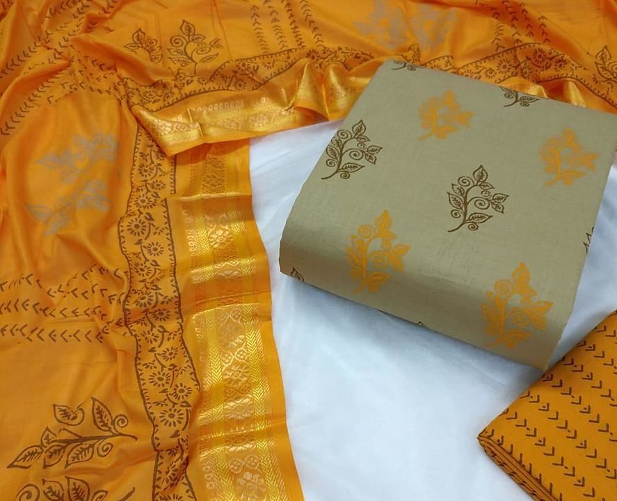 Cotton suits with cotton Dupatta  uploaded by business on 9/12/2020