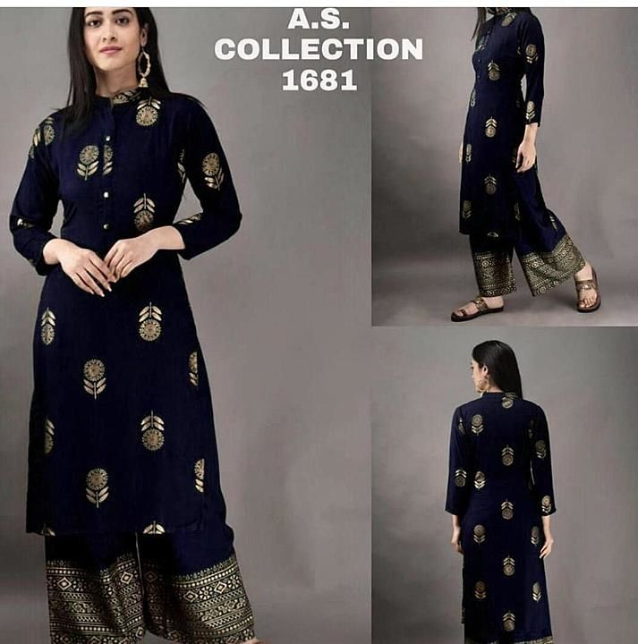 Post image 💃👗💃👗💃👗💃


Kurti With plazoo  

Fabric Details: 

Top Fabric :- *REYON*  ( foil print )  (Stitched -  XL SIZE
U Can ULTER..   L SIZE

PLAZOO Fabric :- *REYON  PLAZOO (Full-Stitched)* 
Free size ( foil print )


PRICE :- 700*  

READY.....

*LIMITED STOCK ONLY*

*Be Happy With Quality*

💃👗💃👗💃👗💃👗