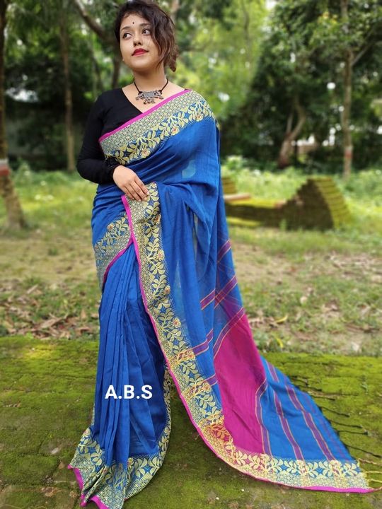 Post image Pure handloom jamdani saree in cheap price...limited stock