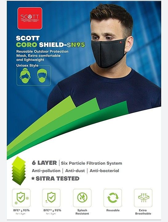 Scott International 6 Layer SN95 mask.  uploaded by business on 6/2/2020