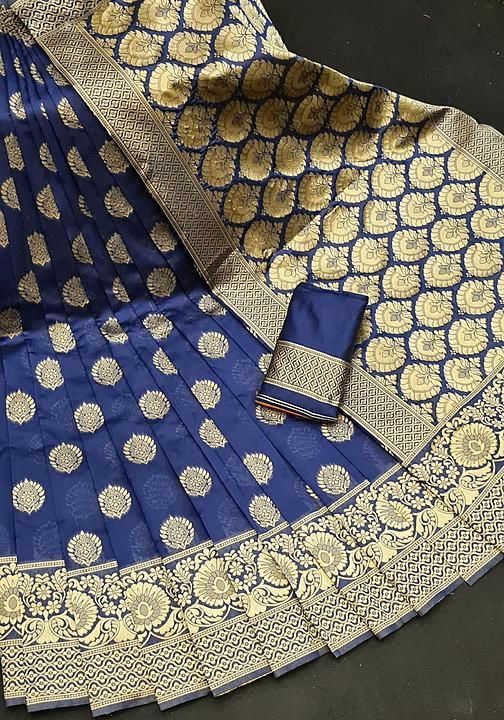 Designer lichi silk weaving heavy work saree uploaded by business on 9/13/2020