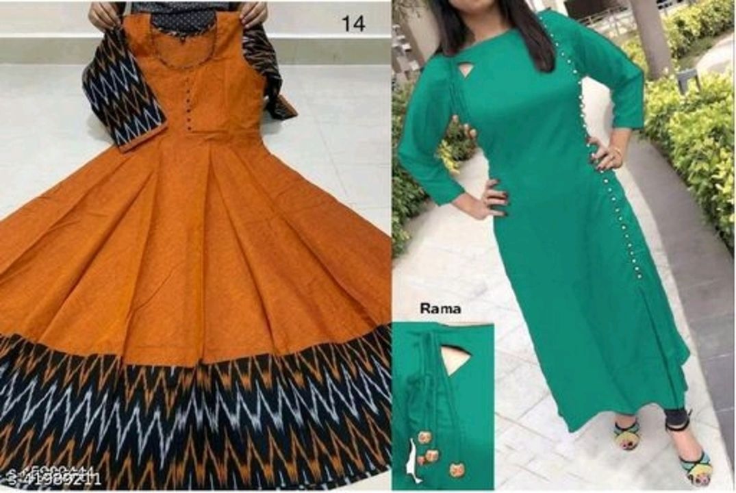 Aakarsha Voguish Kurtis
Fabric: Rayon
Sleeve Length: Three-Quarter Sleeves
Pattern: Solid
Combo of:  uploaded by Anushree on 9/29/2021