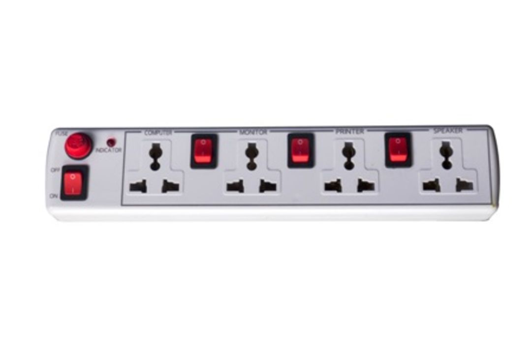 Pradipta's 4 Meter Long Wire Multipurpose 4 Sockets 4 Switch Extension Board With Fuse Led Indicator uploaded by Pradipta's on 9/29/2021
