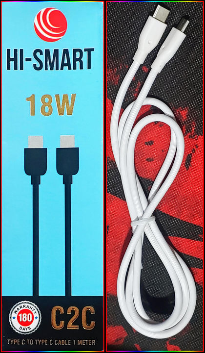 Hi-Smart 18W Fast Charging TypeC to TypeC Cable - C2C uploaded by business on 9/29/2021