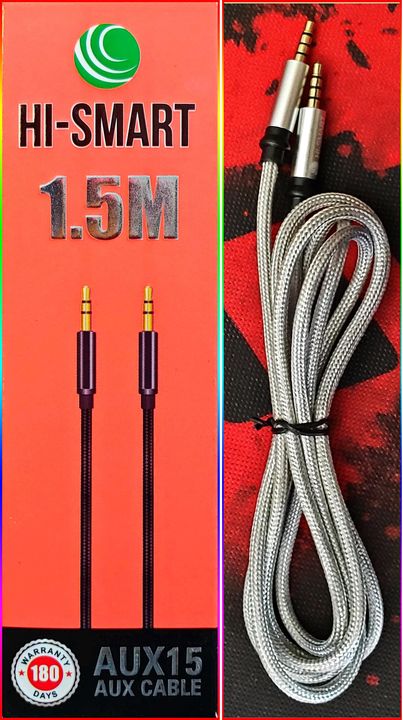Hi-Smart 1.5Meter Aux Cable - AUX15 uploaded by business on 9/29/2021