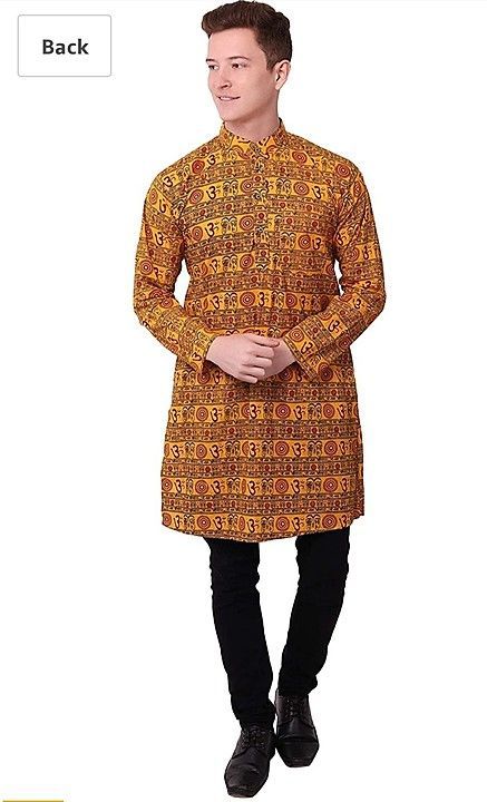Om print kurta for men uploaded by Geeta collection on 9/13/2020