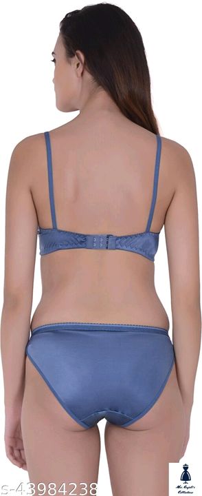 Women Solid Blue Nylon Lingerie Set uploaded by Mrs. Anjali's Collections on 9/29/2021