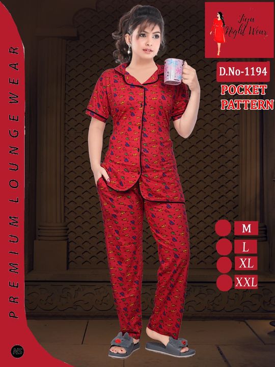Post image We r manufacturer of ledies print to print night dress.Cloth ....hosiery cottonSize ...M,L,XL,XXLWHOLESALE RATE.all details .call or  whatapp  vijay ..9574002700.