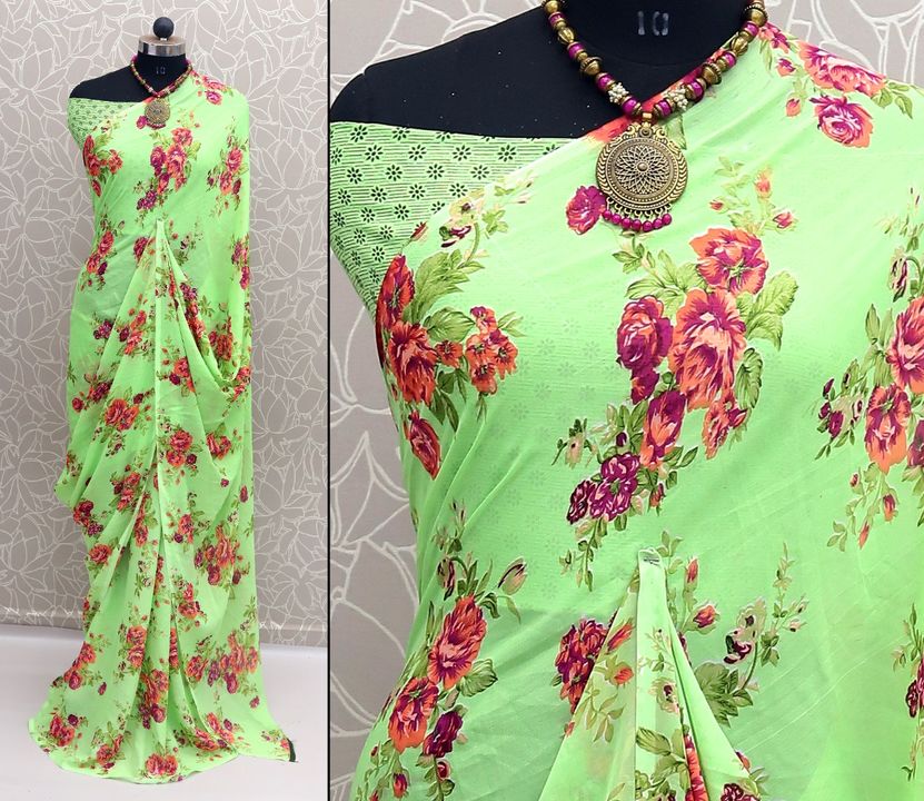 Post image Vranda fashion print saree