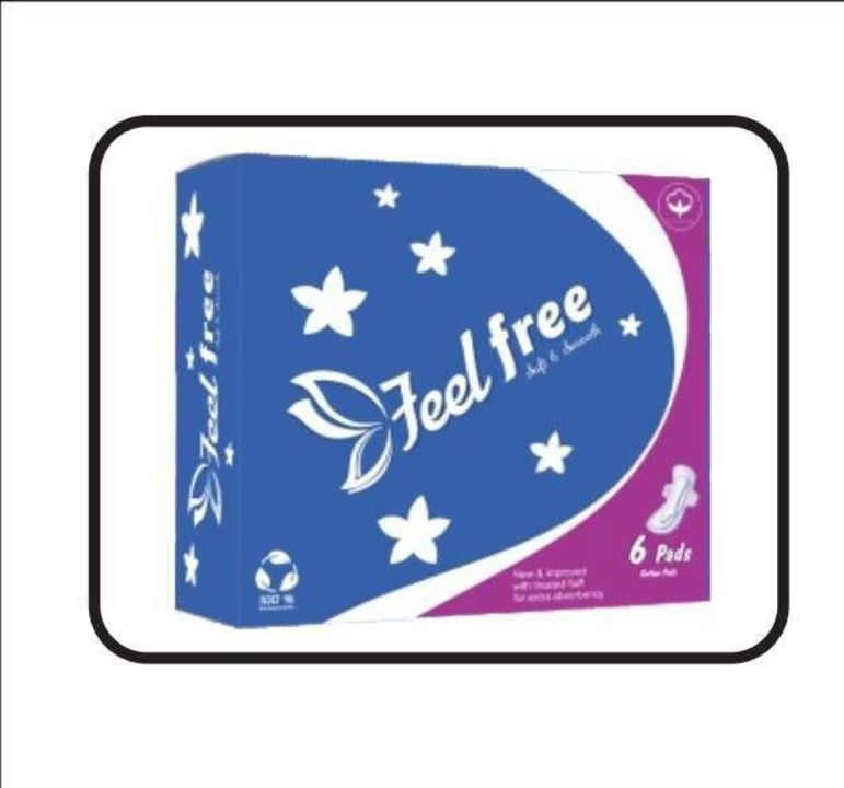 Feelfree 💯 cotton sanitary napkins uploaded by business on 9/30/2021