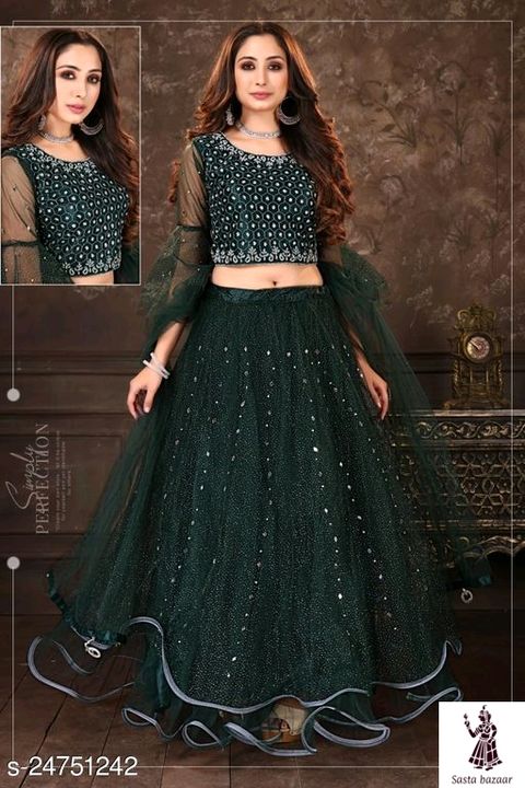 Party wear lehnga 🥳🥳 uploaded by business on 9/30/2021
