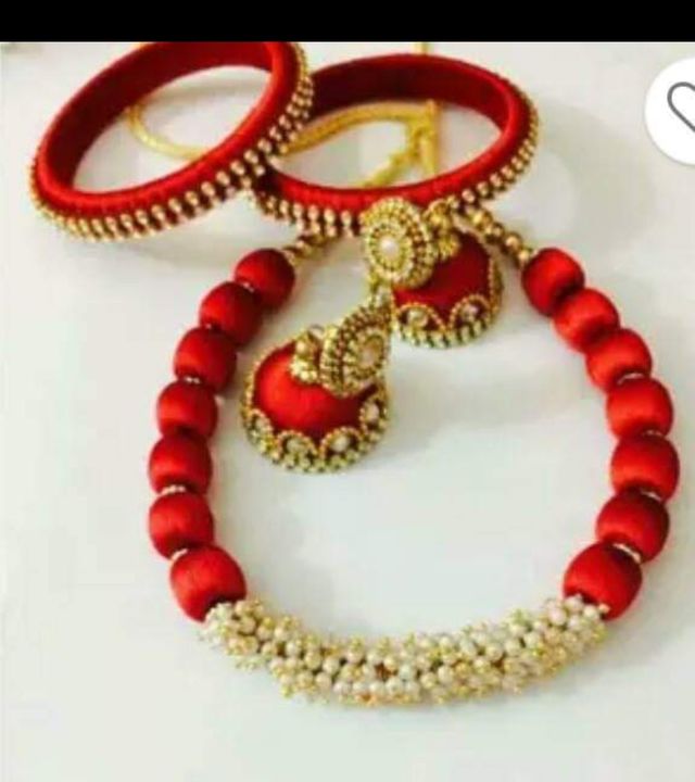 Silk thread jewel uploaded by Mugundha creations on 9/30/2021