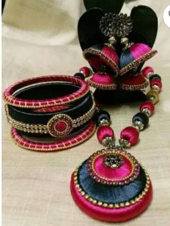 Silk thread jewel uploaded by Mugundha creations on 9/30/2021