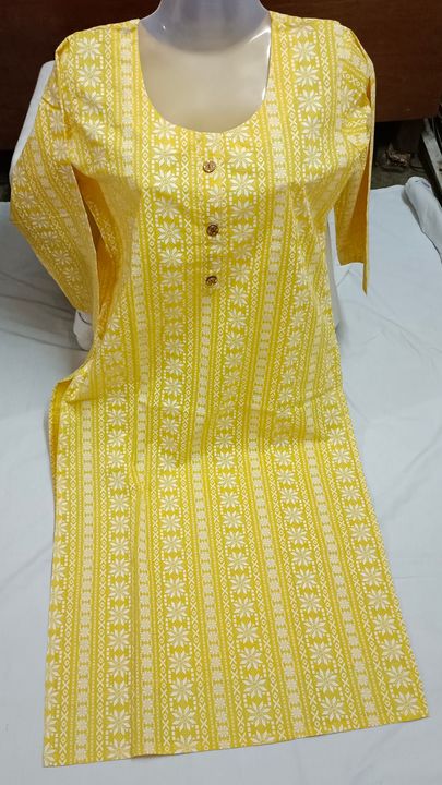 Cotton Printed Kurti  uploaded by Abhi Creations on 9/30/2021