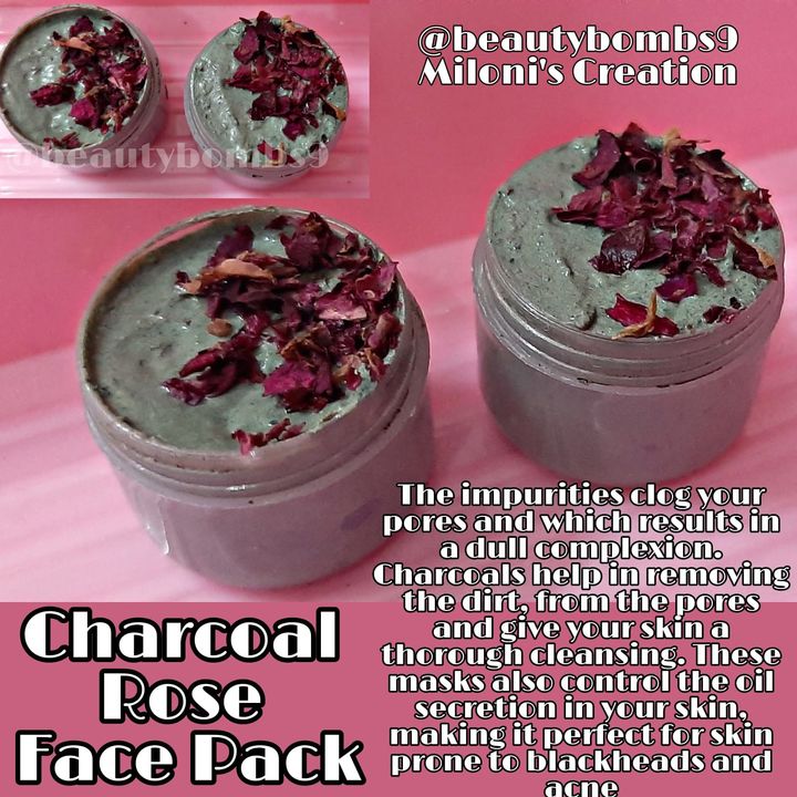 Charcoal rose face pack uploaded by Needa collection on 10/1/2021