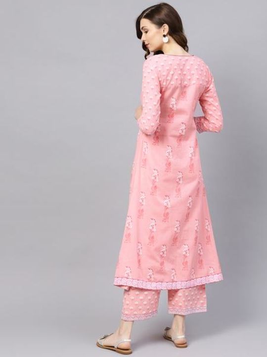 printed kurti with plazzo uploaded by udaan fashion on 10/1/2021