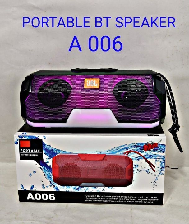 Portable Bluthooth Speaker A006 uploaded by Parin Enterprise  on 10/1/2021