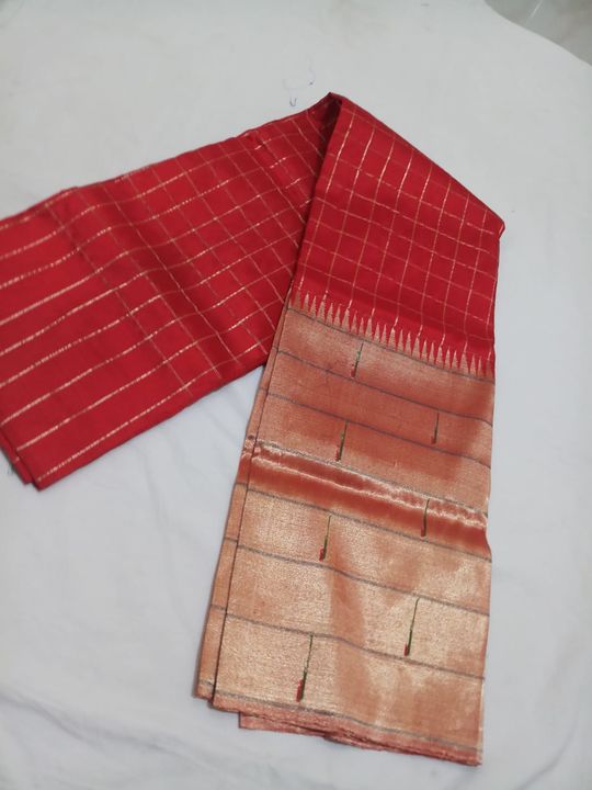 Trepal muneya broked puar silk paithane sare  uploaded by Aryan paithane manufacharin and selar on 10/2/2021