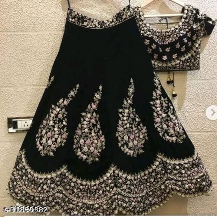 Velvet net lehenga choli uploaded by Sudama Rani dress boutique collecti on 10/2/2021