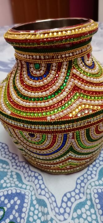 Hand decorative kalash uploaded by business on 10/2/2021