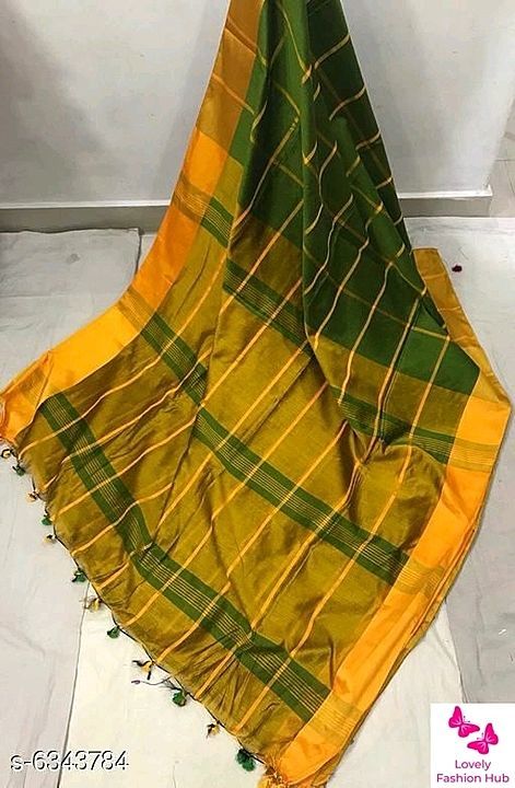 Beautiful Cotton Silk Saree uploaded by Lovely Fashion Hub on 9/13/2020