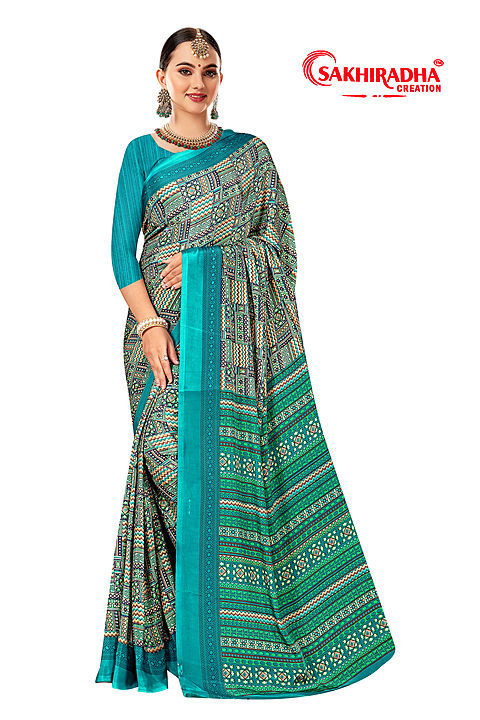 Sayona Crape
Introducing SAKHIRADHA CREATION CRAPE SILK SAREE WITH BLOUSE IN BOX PACKING (PACK OF 8) uploaded by business on 9/13/2020