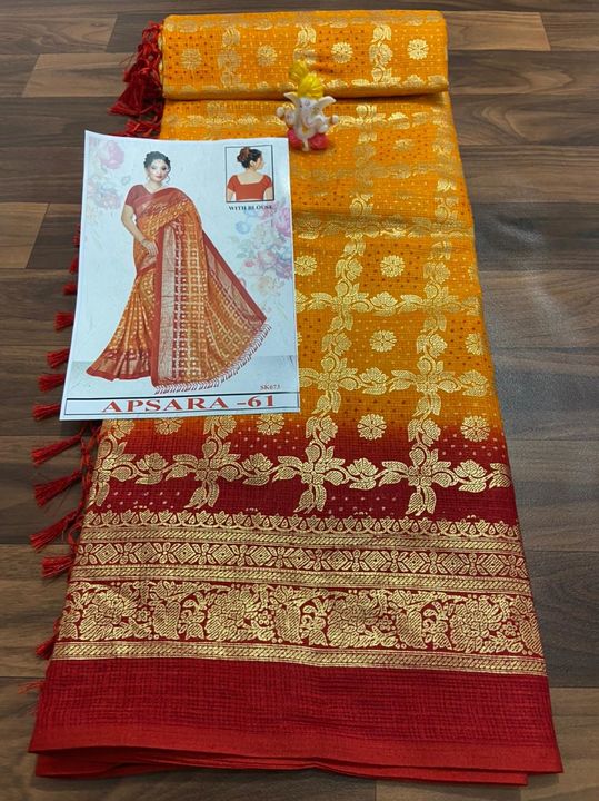 kota doriya saree with attractive foil work

banglori blouse uploaded by business on 10/3/2021