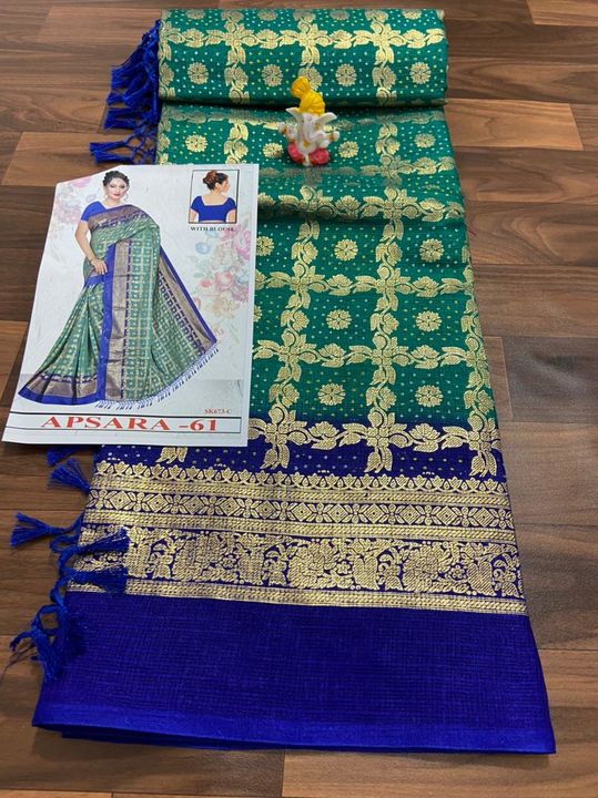 kota doriya saree with attractive foil work

banglori blouse uploaded by Sitara bazaar on 10/3/2021