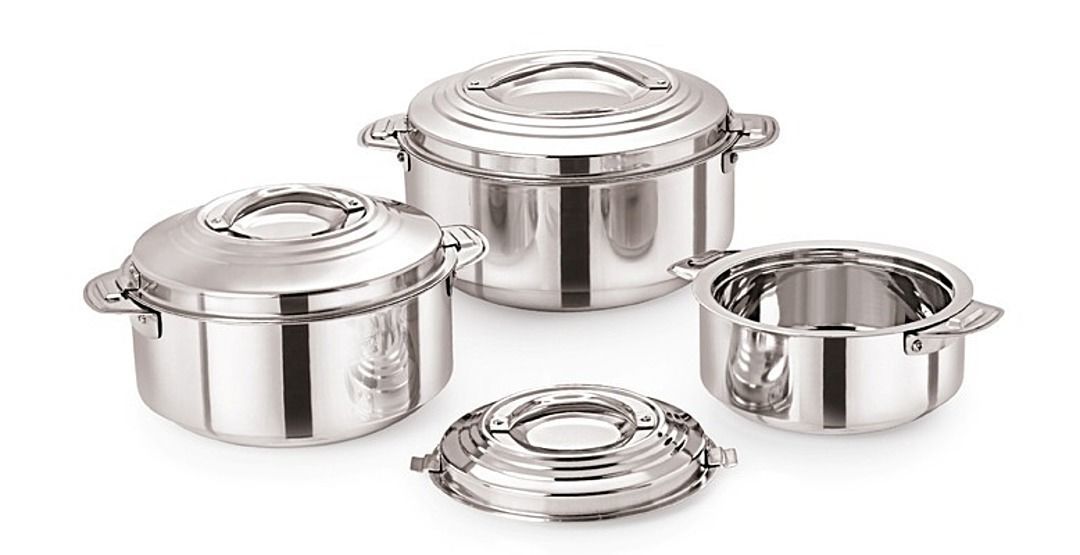 3 PSC GIFT SET STAINLESS STEEL HOT POT uploaded by M SQUARE HOTEL WORLD  on 9/13/2020