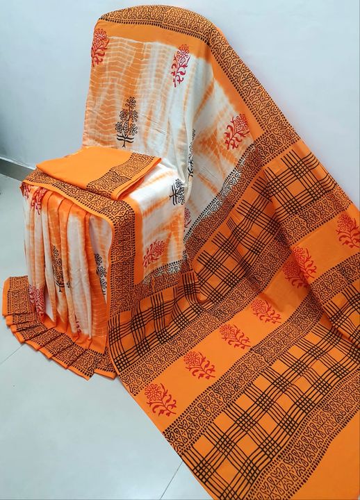 Cotton saree uploaded by business on 10/3/2021