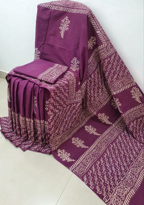 Cotton saree uploaded by business on 10/3/2021
