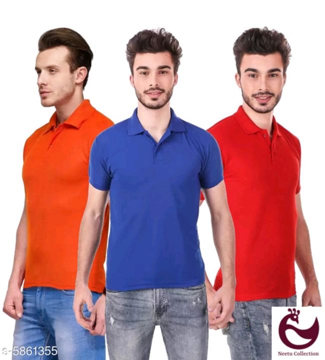 T shirts for men combo set of 3 uploaded by Neetu's collection on 10/3/2021