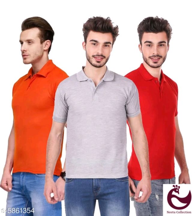 T shirts for men combo set of 3 uploaded by Neetu's collection on 10/3/2021