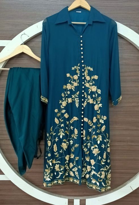 Kurti with tulip pant uploaded by business on 10/3/2021