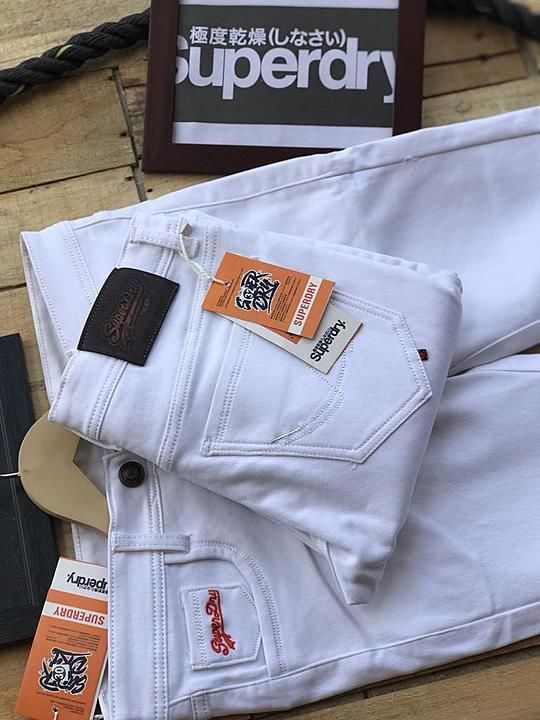 😍😍😍😍😍😍😍😍

*NEW ARTICLE*

*BRAND SUPERDRY *

*DENIM WHITE JEAN
💯

*BEST IN QUALITY*

 uploaded by business on 6/2/2020