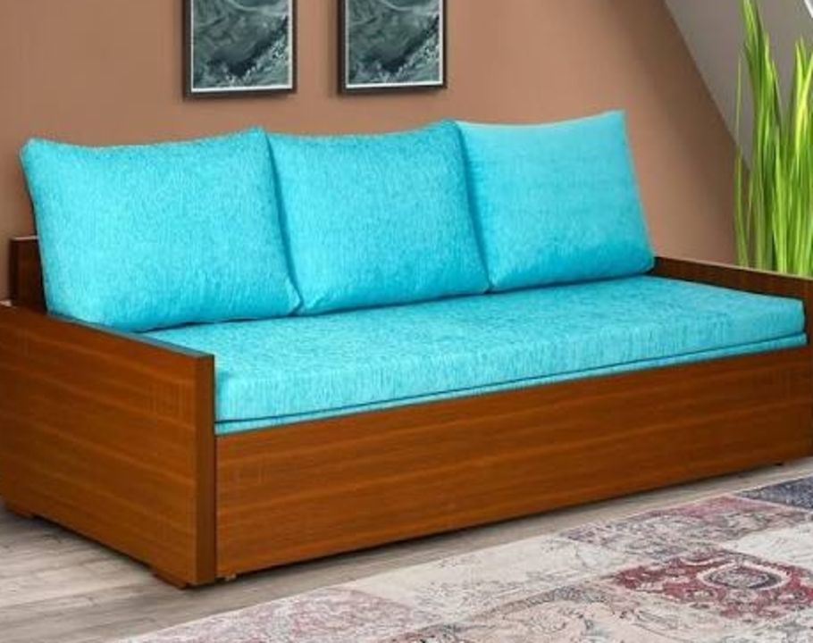Wooden sofa cam bed uploaded by Vinod Steel and wooden furniture  on 10/3/2021