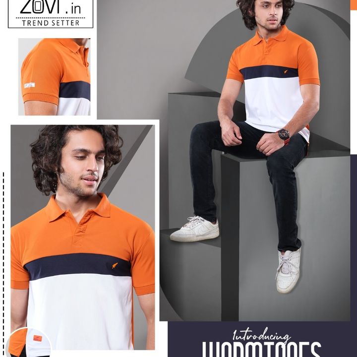 Collar T-shirt Zoovi  uploaded by Netaji international on 10/3/2021