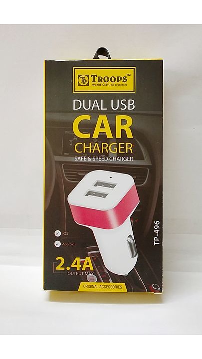 Troops 2.4 Amp, 2 port car charger with 6 months warranty

 uploaded by QR Traders on 9/13/2020