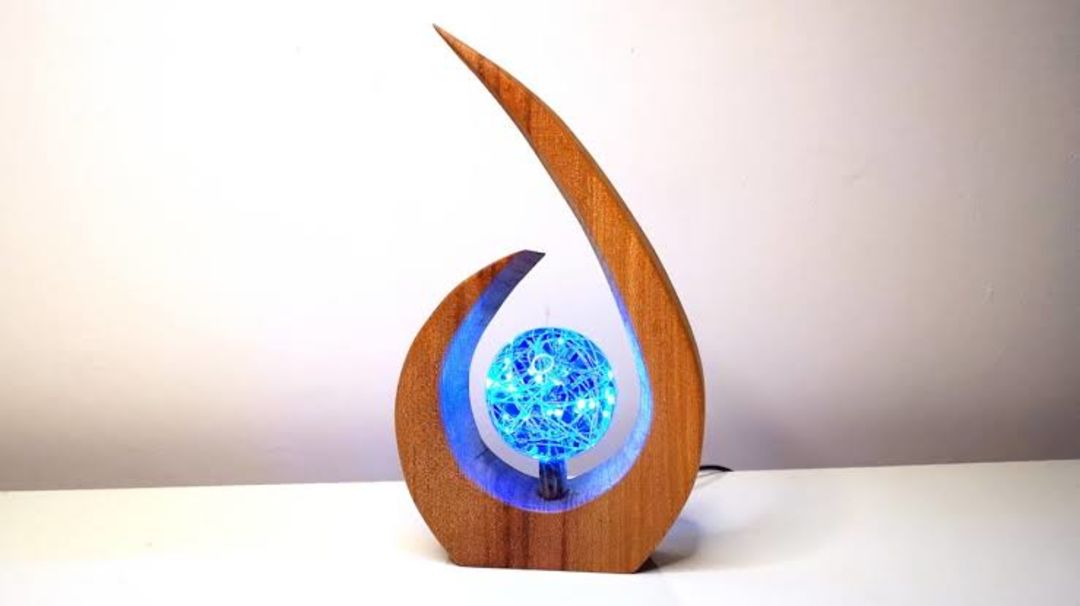 Resin epoxy Wooden Night Lamp uploaded by Mart Eighty8 on 10/4/2021