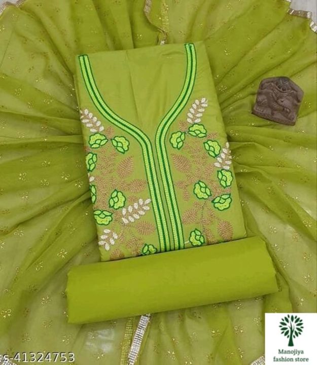 Designer cotton salwar suit with duppta uploaded by business on 10/4/2021